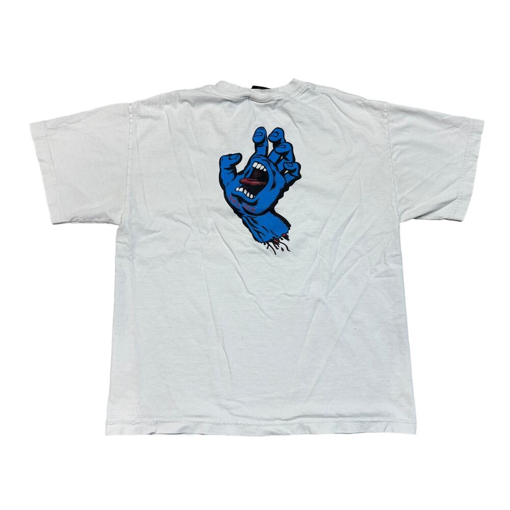 Vintage 90s Santa Cruz Screaming Hand NHS Tag Shirt Men's Small Skater